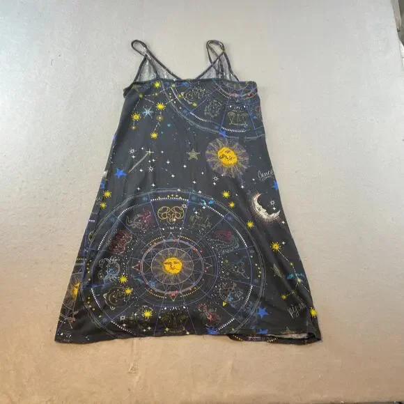 Johnny Was Celestial Space Womens Sz XS Sleep Dress Tank Blue - Picture 7 of 10